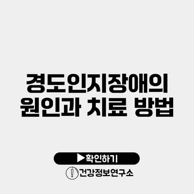 경도인지장애의 원인과 치료 방법
