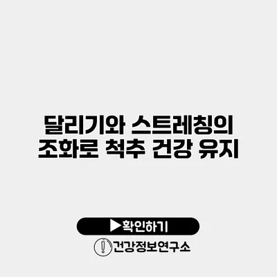 달리기와 스트레칭의 조화로 척추 건강 유지