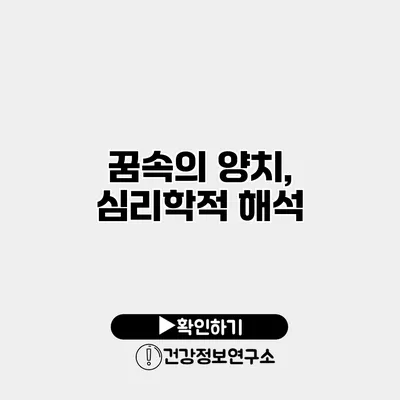 꿈속의 양치, 심리학적 해석