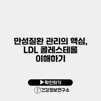 만성질환 관리의 핵심, LDL 콜레스테롤 이해하기