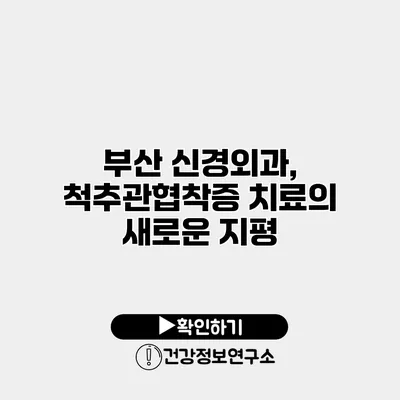 부산 신경외과, 척추관협착증 치료의 새로운 지평