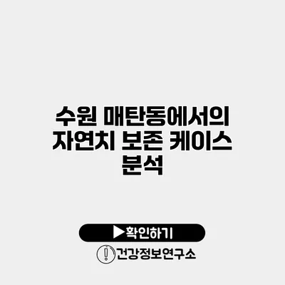 수원 매탄동에서의 자연치 보존 케이스 분석