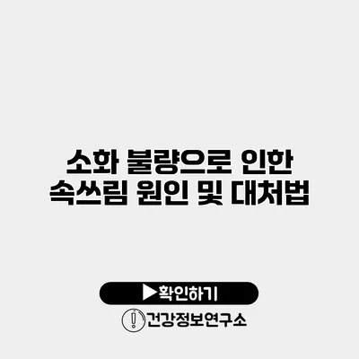 소화 불량으로 인한 속쓰림 원인 및 대처법